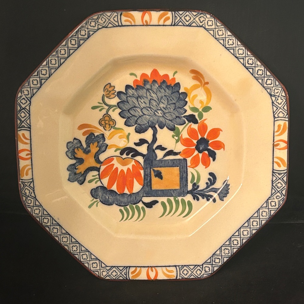 Circa 1870 Hand Painted Mason’s Patent Ironstove China Plate